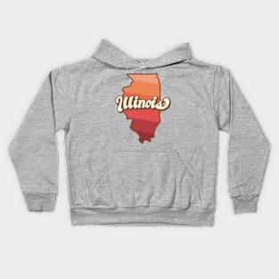 Illinois Retro Kids Hoodie